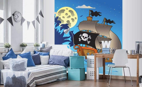 Dimex Pirate Ship Fotobehang 225x250cm 3 banen Sfeer | Yourdecoration.be