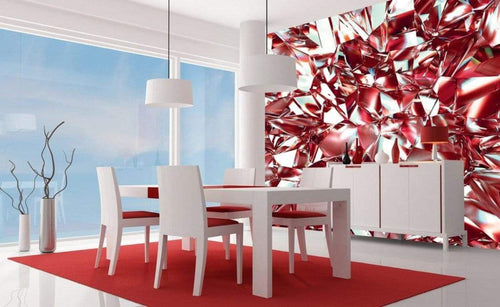 Dimex Red Crystal Fotobehang 225x250cm 3 banen Sfeer | Yourdecoration.be