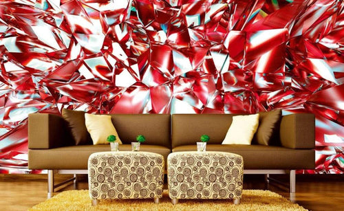 Dimex Red Crystal Fotobehang 375x250cm 5 banen Sfeer | Yourdecoration.be