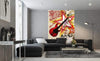 Dimex Red Guitar Fotobehang 150x250cm 2 banen Sfeer | Yourdecoration.be