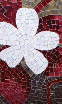 Dimex Red Mosaic Fotobehang 150x250cm 2 banen Sfeer | Yourdecoration.be