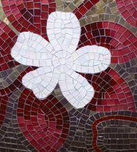Dimex Red Mosaic Fotobehang 225x250cm 3 banen | Yourdecoration.be