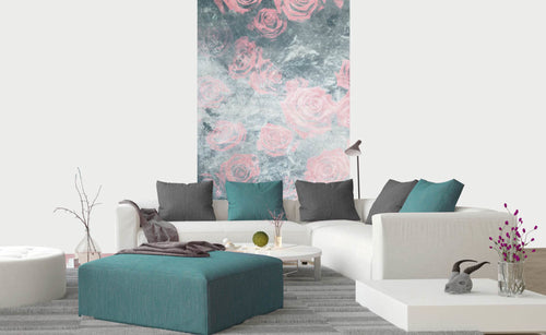 Dimex Roses Abstract I Fotobehang 150x250cm 2 banen sfeer | Yourdecoration.be
