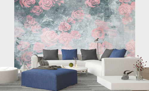 Dimex Roses Abstract I Fotobehang 375x250cm 5 banen sfeer | Yourdecoration.be