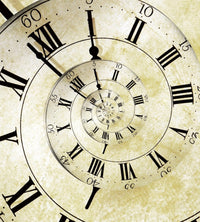 Dimex Spiral Clock Fotobehang 225x250cm 3 banen | Yourdecoration.be
