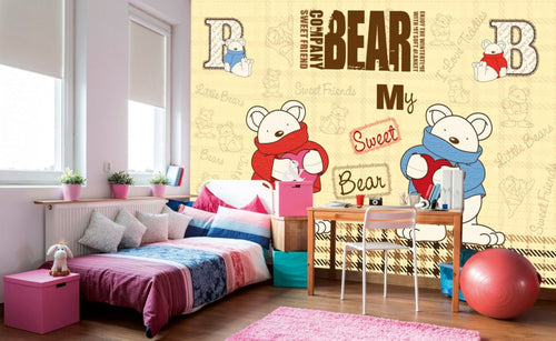 Dimex Teddy Bear Fotobehang 375x250cm 5 banen Sfeer | Yourdecoration.be