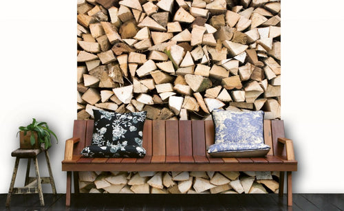 Dimex Timber Logs Fotobehang 225x250cm 3 banen Sfeer | Yourdecoration.be