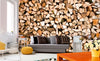 Dimex Timber Logs Fotobehang 375x250cm 5 banen Sfeer | Yourdecoration.be