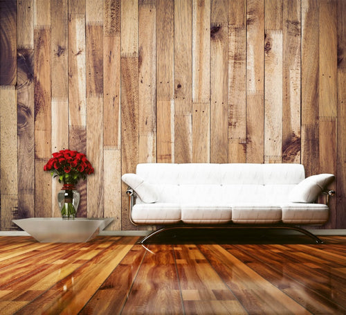 Dimex Timber Wall Fotobehang 375x250cm 5 banen Sfeer | Yourdecoration.be
