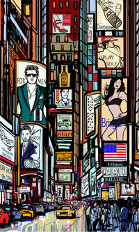 Dimex Times Square Fotobehang 150x250cm 2 banen | Yourdecoration.be