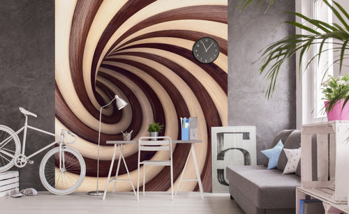 Dimex Twisted Tunel Fotobehang 225x250cm 3 banen Sfeer | Yourdecoration.be