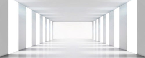 Dimex White Corridor Fotobehang 375x150cm 5 banen | Yourdecoration.be