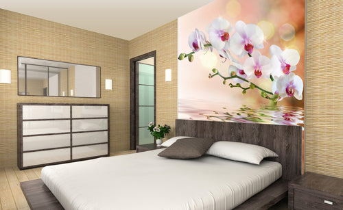 Dimex White Orchid Fotobehang 225x250cm 3 banen Sfeer | Yourdecoration.be