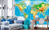 Dimex World Map Fotobehang 375x250cm 5 banen Sfeer | Yourdecoration.be