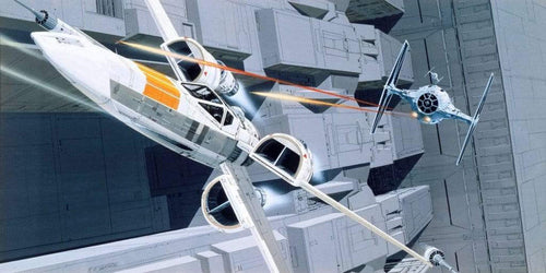 Komar Star Wars Classic RMQ X Wing vs TIE Fighter Vlies Fotobehang 500x250cm 10 banen | Yourdecoration.be