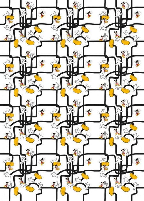 Komar Mickey Mouse Foot Labyrinth Vlies Fotobehang 200x280cm 4 banen | Yourdecoration.be