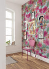 Komar Ariel Pink Flower Vlies Fotobehang 200x280cm 4 banen Sfeer | Yourdecoration.be