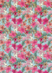 Komar Ariel Pink Flower Vlies Fotobehang 200x280cm 4 banen | Yourdecoration.be