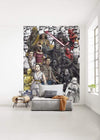 Komar Star Wars Retro Cartoon Vlies Fotobehang 200x280cm 4 banen Sfeer | Yourdecoration.be