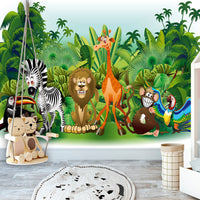 Fotobehang - Jungle animals - Vliesbehang