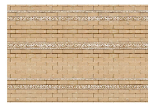 Fotobehang - Brick with Ornaments - Vliesbehang