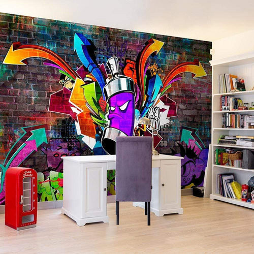 Artgeist Graffiti Colourful Attack Vlies Fotobehang Sfeer | Yourdecoration.be