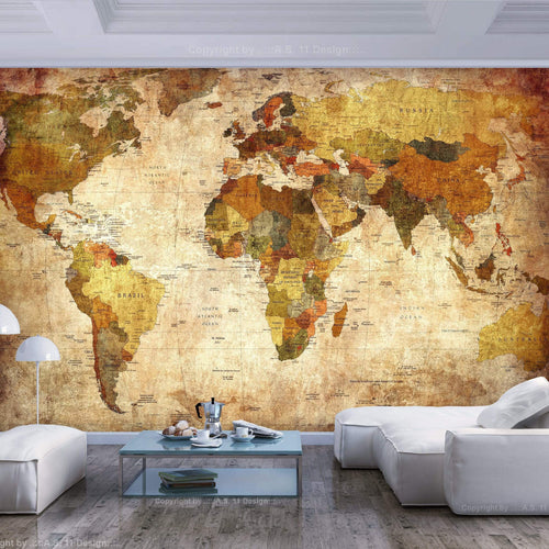 Artgeist Old World Map Vlies Fotobehang Sfeer | Yourdecoration.be