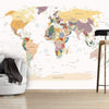 Artgeist World Map Vlies Fotobehang Sfeer | Yourdecoration.be