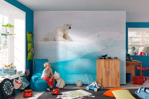 Komar Arctic Polar Bear Vlies Fotobehang 400x280cm 8 Banen Sfeer | Yourdecoration.be