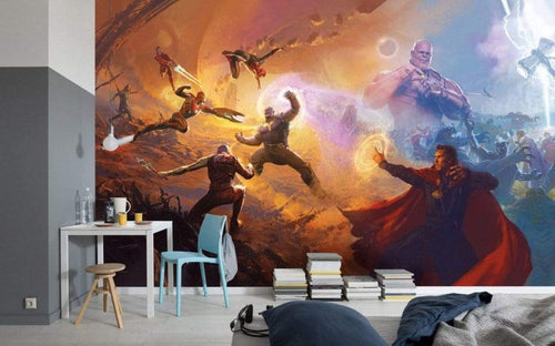 Komar Avengers Epic Battles Two Worlds Vlies Fotobehang 500x280cm 10 Banen Sfeer | Yourdecoration.be