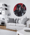 Komar Avengers Painting War Machine Zelfklevend Fotobehang 128x128cm Rond Sfeer | Yourdecoration.be