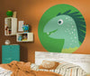 Komar Little Dino Velo Zelfklevend Fotobehang 128x128cm Rond Sfeer | Yourdecoration.be