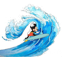 Komar Mickey Surfing Vlies Fotobehang 300x280cm 6 Banen | Yourdecoration.be