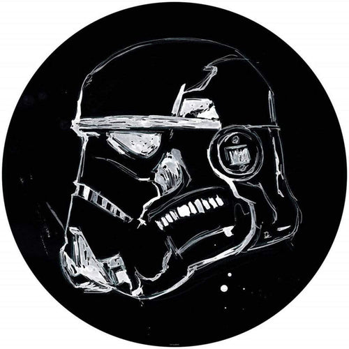 Komar Star Wars Ink Stormtrooper Zelfklevend Fotobehang 128x128cm Rond | Yourdecoration.be