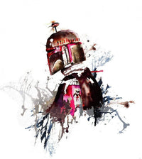 Komar Star Wars Watercolor Boba Fett Vlies Fotobehang 250x280cm 5 Banen | Yourdecoration.be