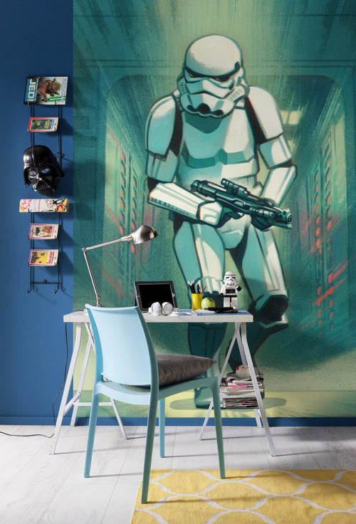 Komar Vlies Fotobehang Iadx4 024 Mandalorian Stormtrooper Print Interieur | Yourdecoration.be