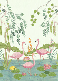 Komar Vlies Fotobehang Iax4 0044 Flamingo Vibes | Yourdecoration.be