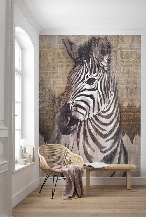 Komar Vlies Fotobehang X4 1010 Zebra Interieur | Yourdecoration.be