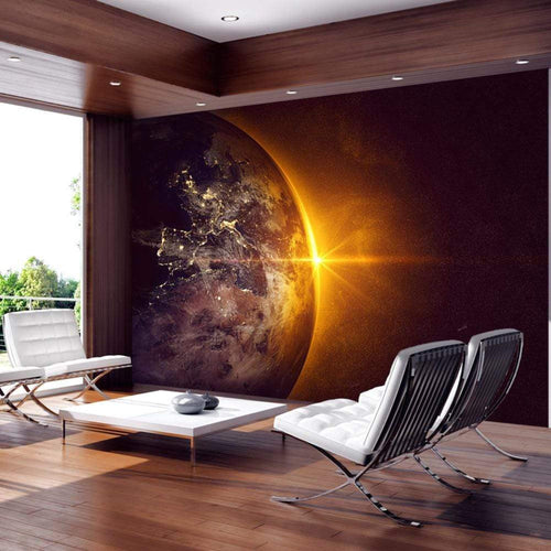 Artgeist Golden Earth Vlies Fotobehang Sfeer | Yourdecoration.be