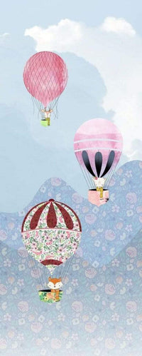 Komar Happy Balloon Vlies Fotobehang 100x250cm 1 baan | Yourdecoration.be