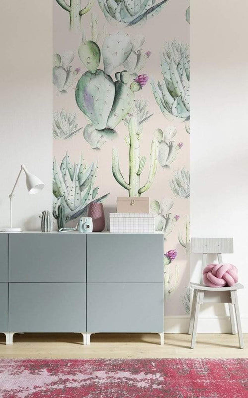 Komar Cactus Rose Vlies Fotobehang 100x250cm 1 baan Sfeer | Yourdecoration.be