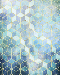Komar Mosaik Azzuro Vlies Fotobehang 200x250cm 2 banen | Yourdecoration.be
