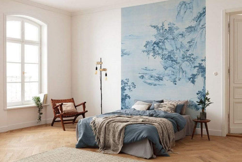 Komar Blue China Vlies Fotobehang 200x280cm 2 banen Sfeer | Yourdecoration.be