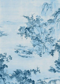 Komar Blue China Vlies Fotobehang 200x280cm 2 banen | Yourdecoration.be