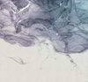 Komar Ink Blue Fluid Vlies Fotobehang 300x280cm 3 banen | Yourdecoration.be