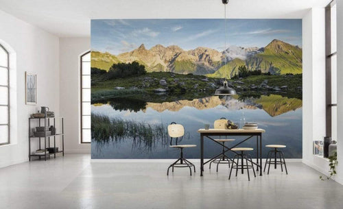 Komar AllgÃ¤u Spiegel Vlies Fotobehang 450x280cm 9 banen Sfeer | Yourdecoration.be
